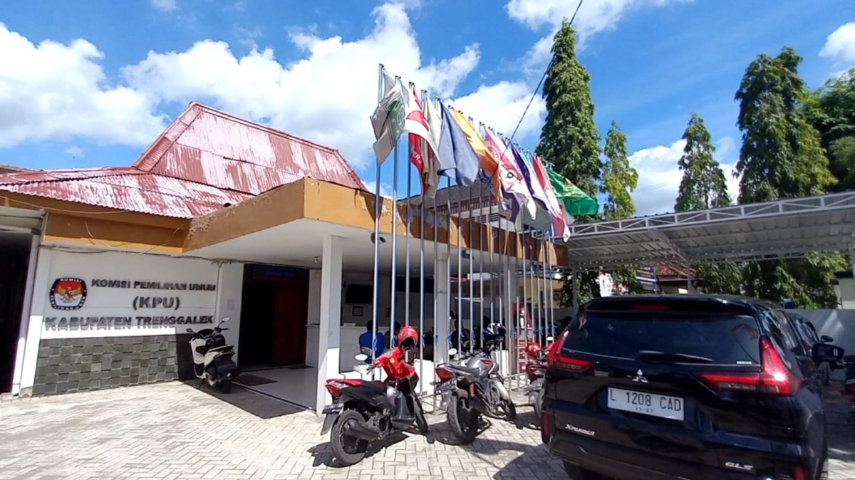 Kantor KPU Trenggalek. (Foto : Bramanta Pamungkas/jatimnow.com)