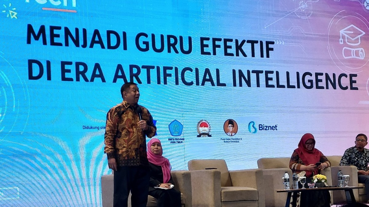 Acer Edu Tech 2023 di Ballroom Hotel Grand Daffam Surabaya (foto: Ni'am Kurniawan/jatimnow.com)