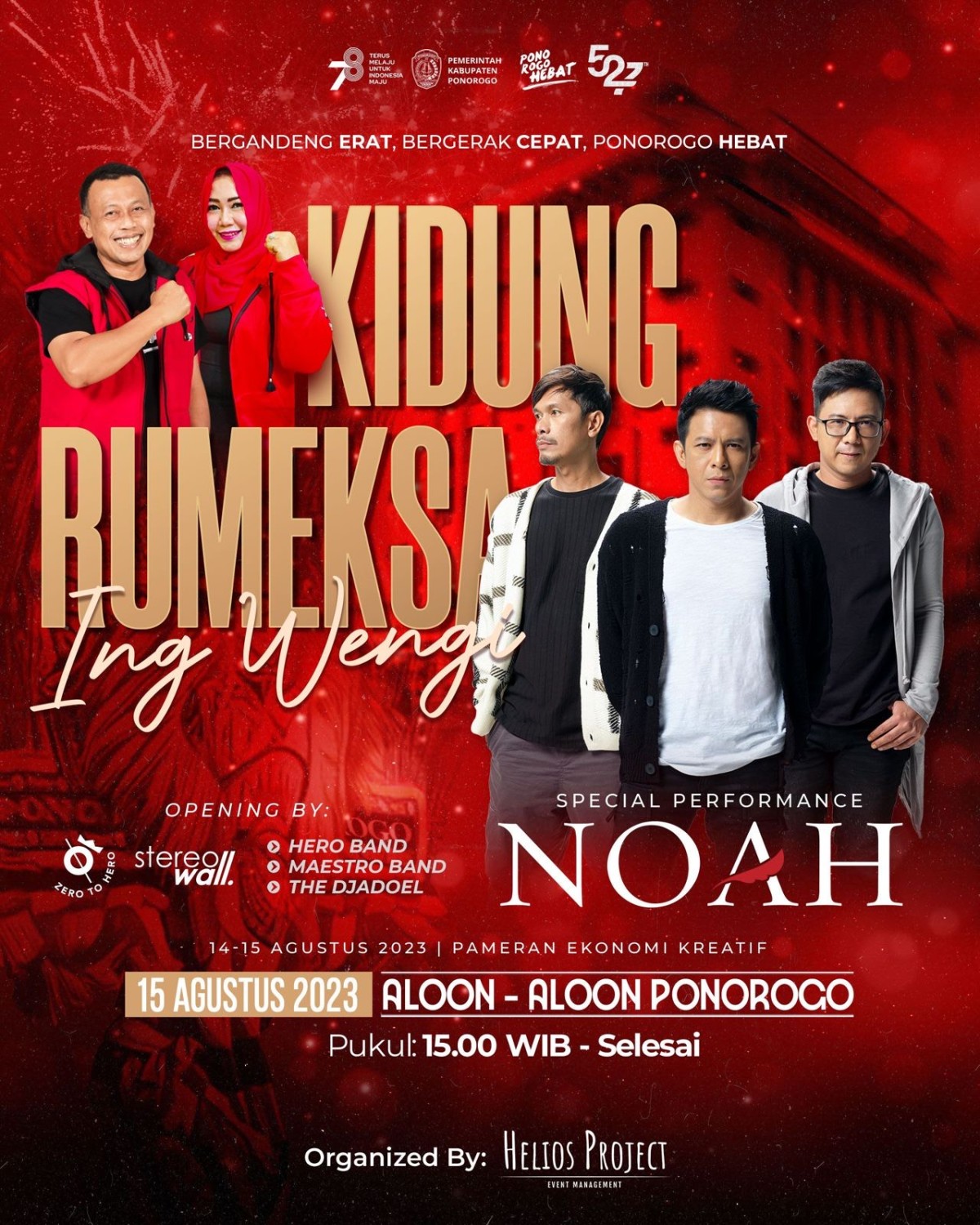 Pamflet konser kidung Rumekso Ing Wengi (Foto: Pemkab Ponorogo/jatimnow.com)