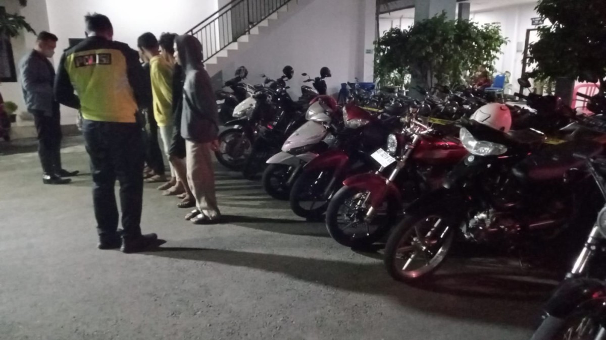 Razia balap liar di Ponorogo (Foto: Polres Ponorogo for jatimnow.com))