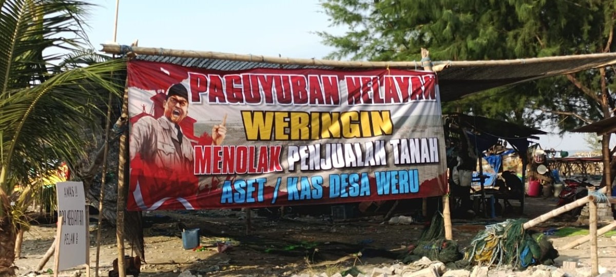 Nelayan Weringin Desak Hentikan Jual Beli Area Pantai Weru Lamongan