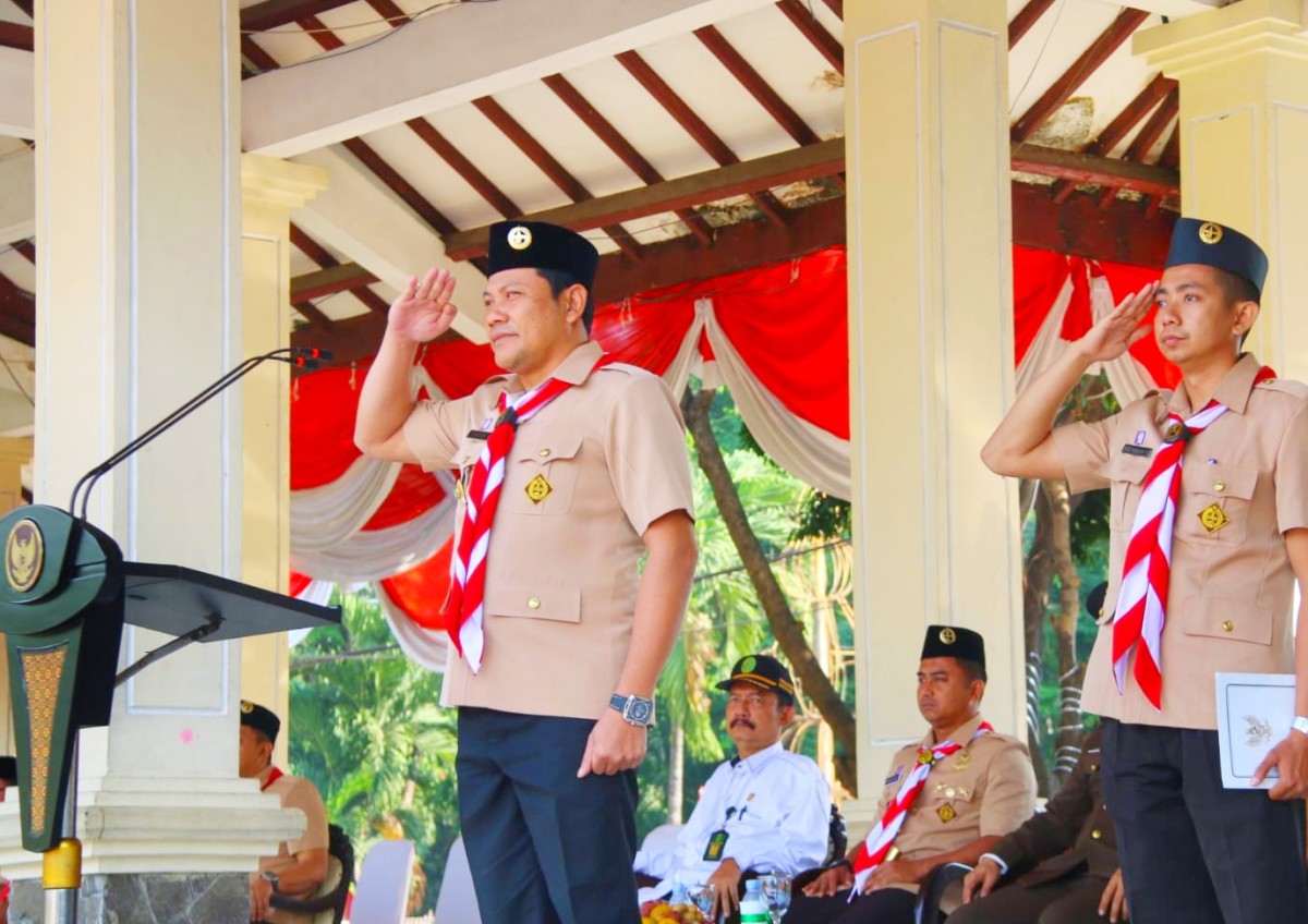 Pimpin Apel Hari Jadi Pramuka ke-62, Wabup Sidoarjo Sampaikan Makna Penting
