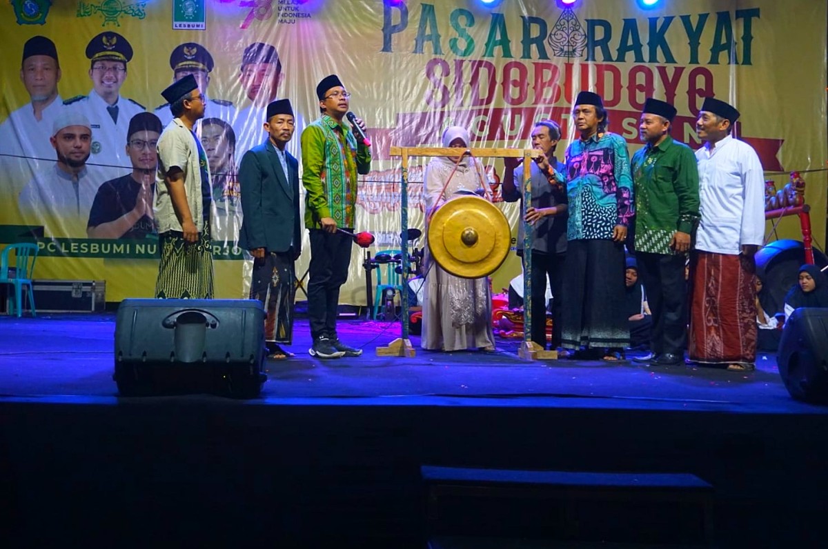 Perayaam Harlah Lesbumi di Alun-Alum Sidoarjo.(Foto: Irwan for jatimnow.com)