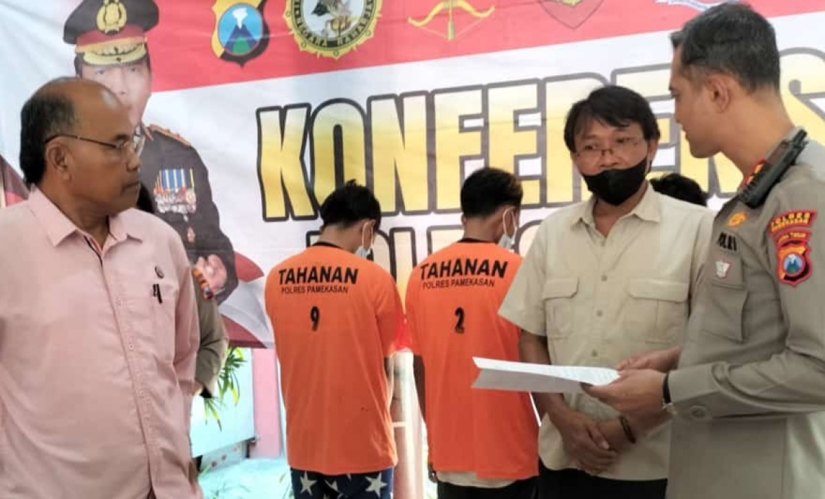Pengungkapan kasus narkoba dalam Operasi Tumpas Semeru. (Foto: Polres Pamekasan for jatimnow.com)