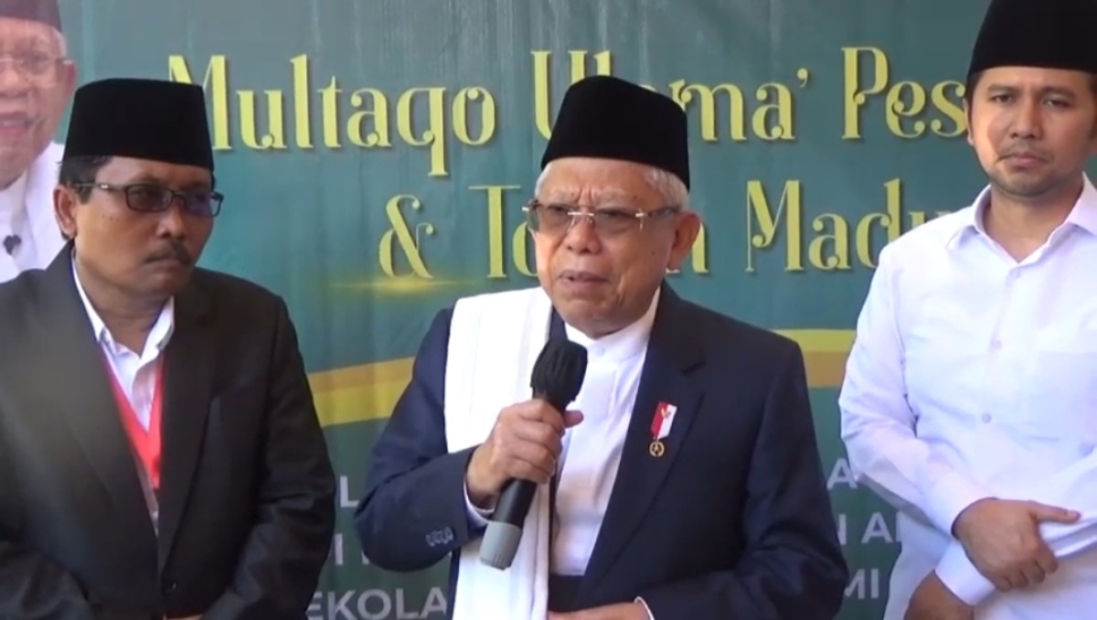 Wakil Presiden RI, Ma'ruf Amin. (Foto: Fathor Rahman/jatimnow.com)