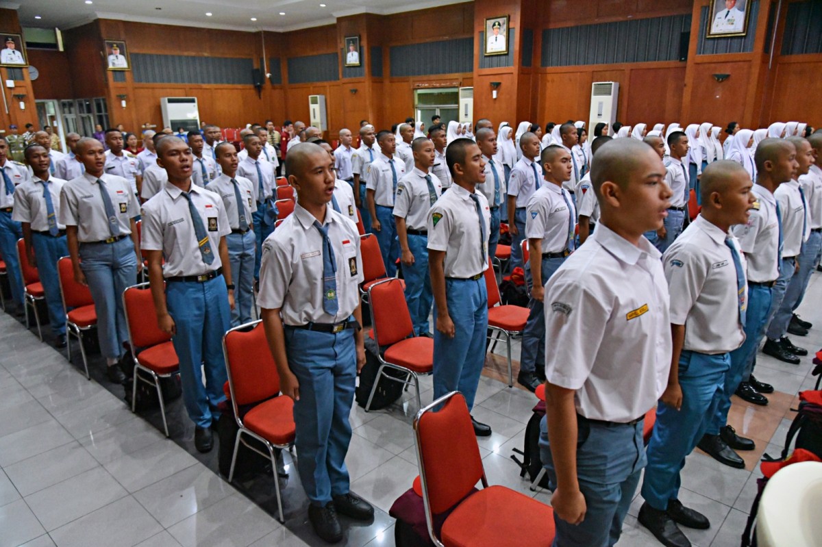 Pemusatan Pendidikan dan Pelatihan (Diklat) bagi calon anggota Paskibraka Tahun 2023. (Foto-foto: Humas Pemkot Surabaya)