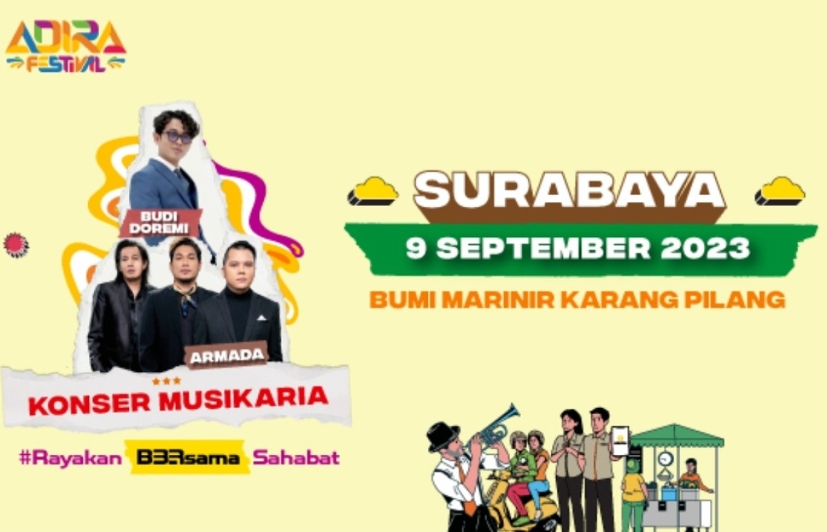Adira Festival akan segera hadir di Kota Surabaya.(Adira for jatimnow.com