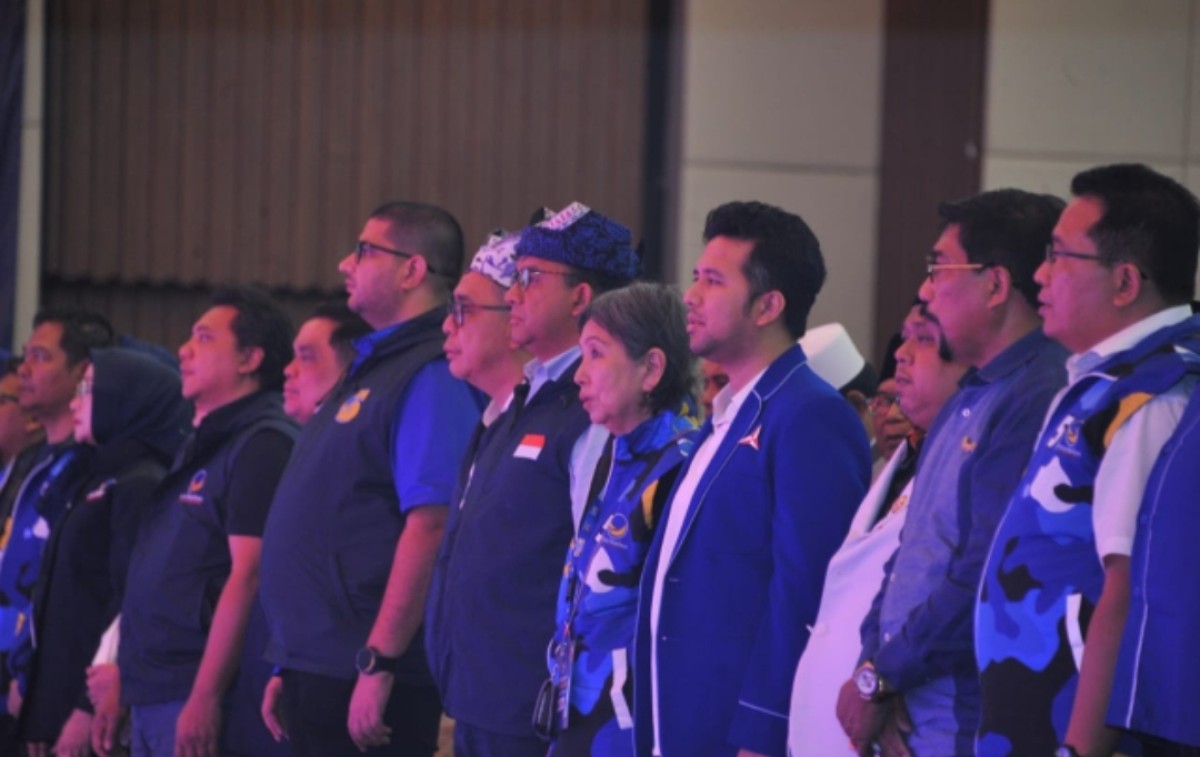 Moment Anies bersama 3 partai Koalisi Perubahan di Jatim (NasDem, Demokrat, PKS) di Surabaya (foto: Ni'am Kurniawan/jatimnow.com)