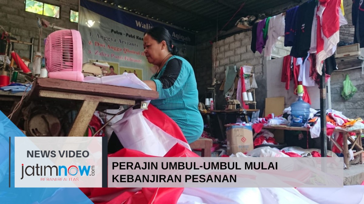 Video: Perajin Umbul-umbul Tulungagung Mulai Kebanjiran Pesanan