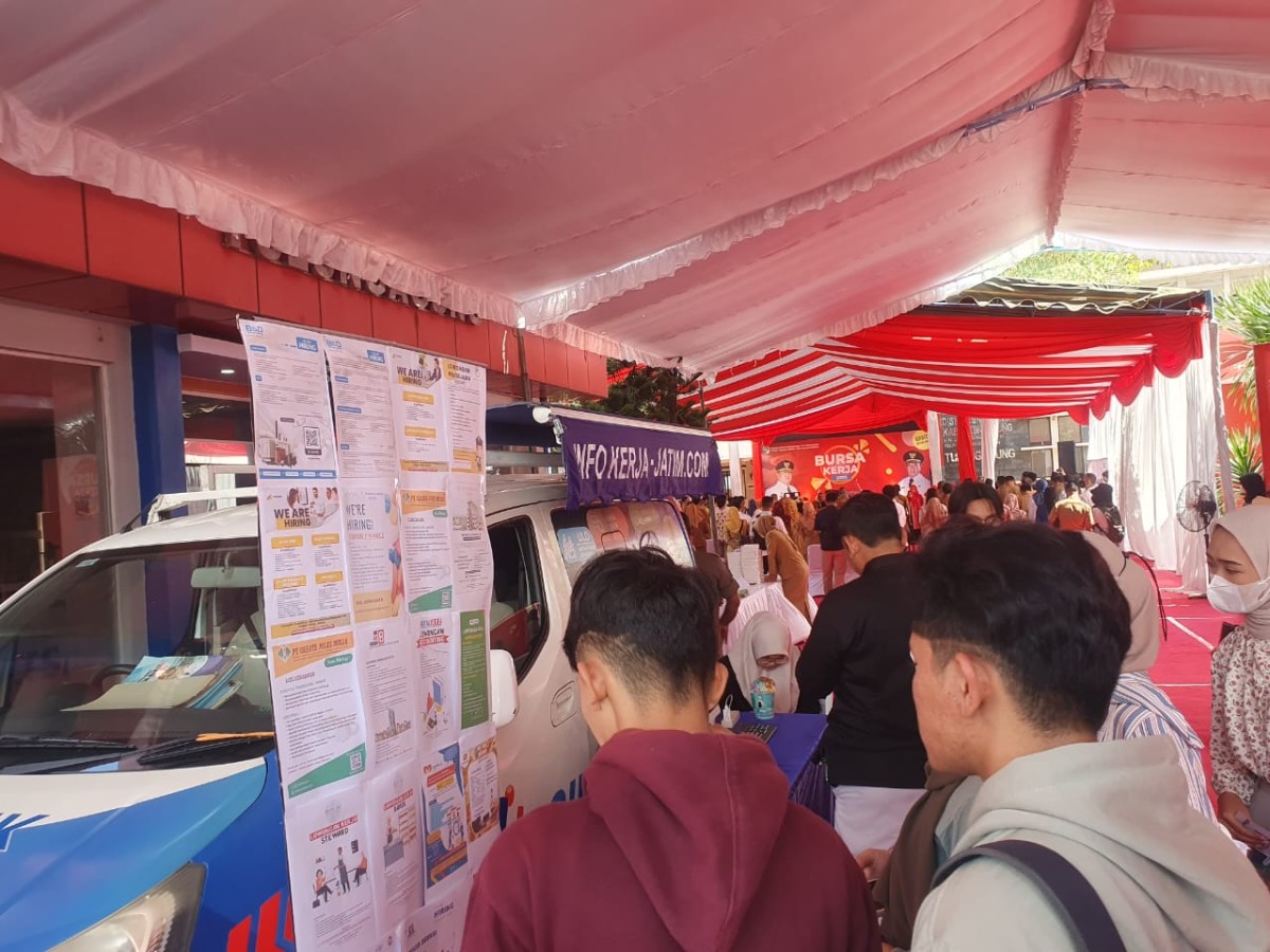 Suasana jobfair di Tulungagung beberapa waktu lalu. (Foto: Bramanta Pamungkas/jatimnow.com)