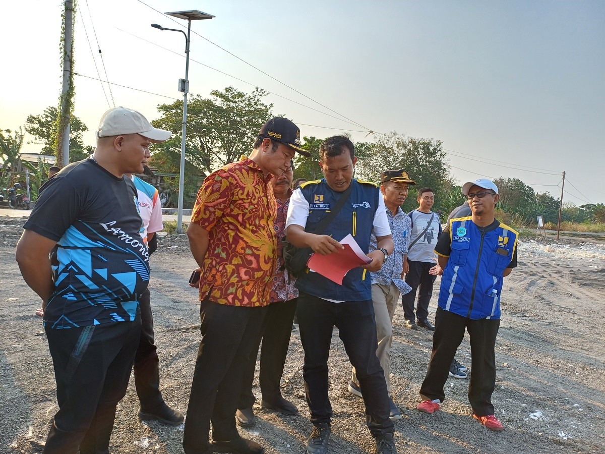 Tangani Banjir Kota, PU SDA Lamongan Kebut Pengerjaan Kolam Retensi