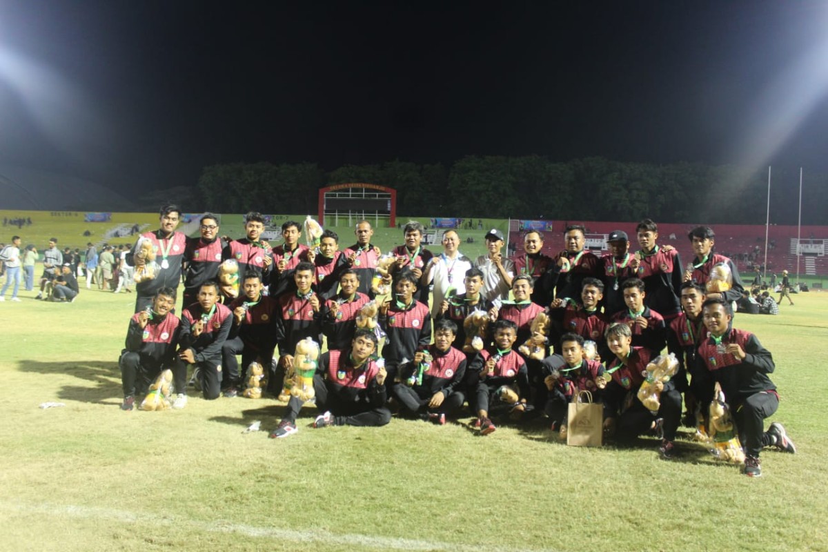 Tim sepak bola Kabupaten Kediri. (Foto: Rizky for jatimnow.com)