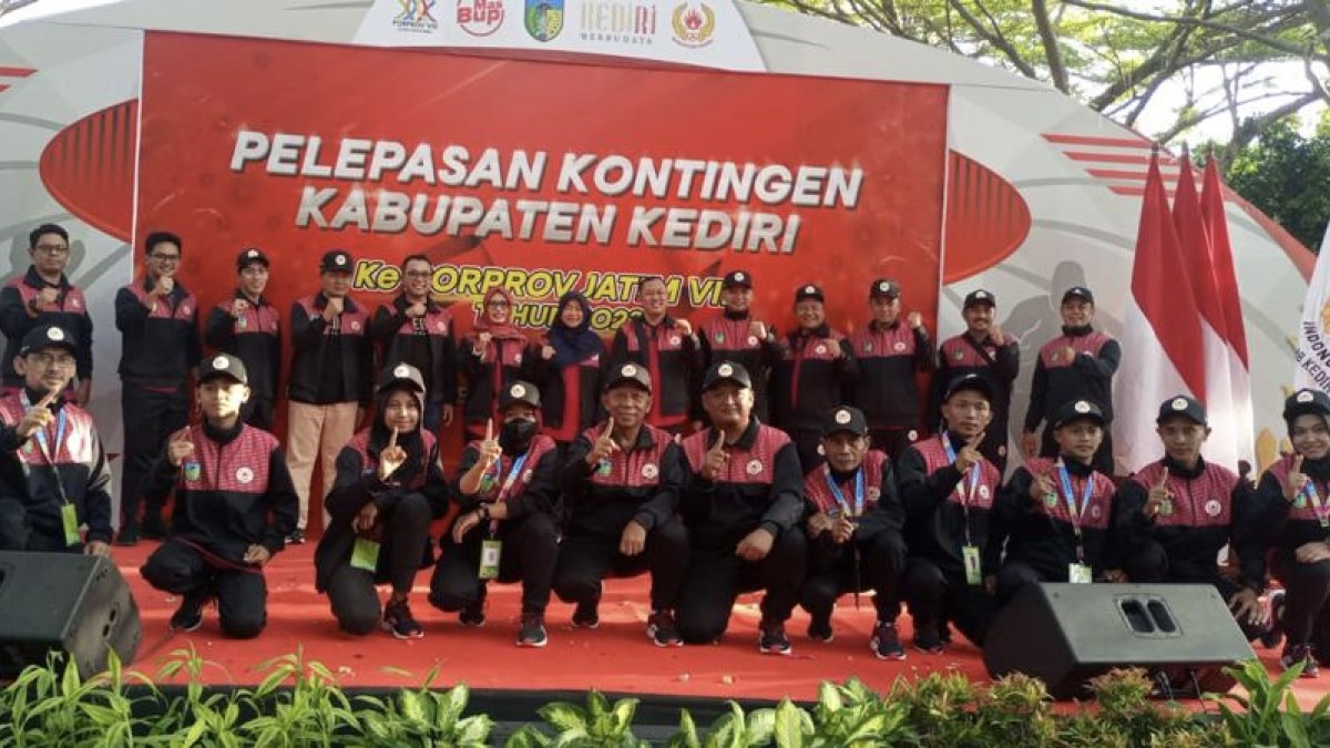 Atlet KONI Kabupaten Kediri. (Foto: Yanuar Dedy/jatimnow.com)