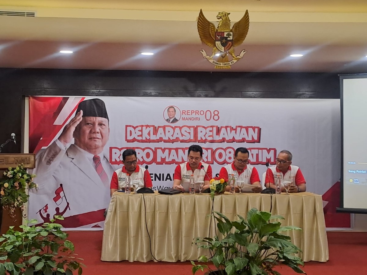 Deklarasi relawan Prabowo Subianto, Repro Mandiri 08. (Foto: Fajar for jatimnow.com)