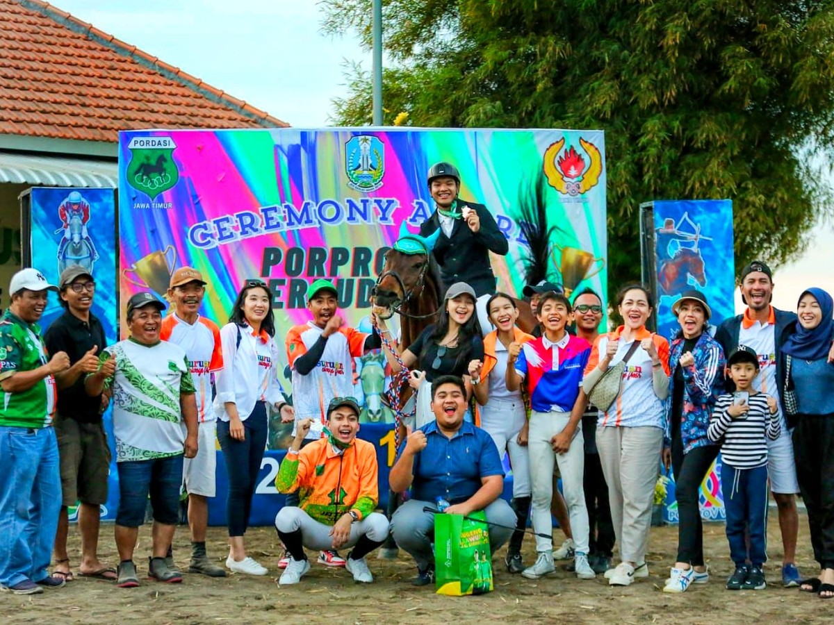 Atlet berkuda Kabupaten Pasuruan. (Foto: Nauval for jatimnow.com)