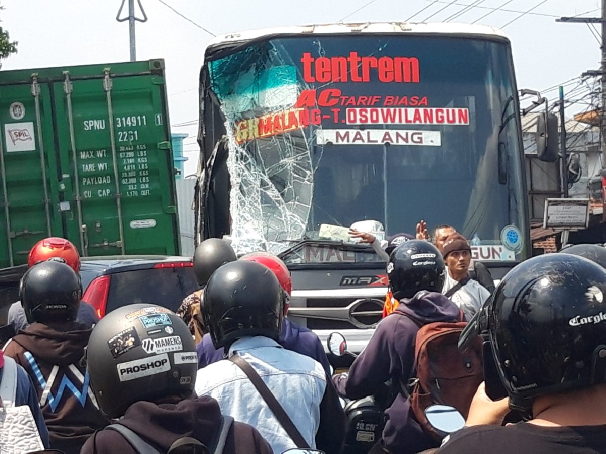 Satlantas Polres Malang Periksa Sopir Bus Tentrem Penyebab Kecelakaan Maut Singosari