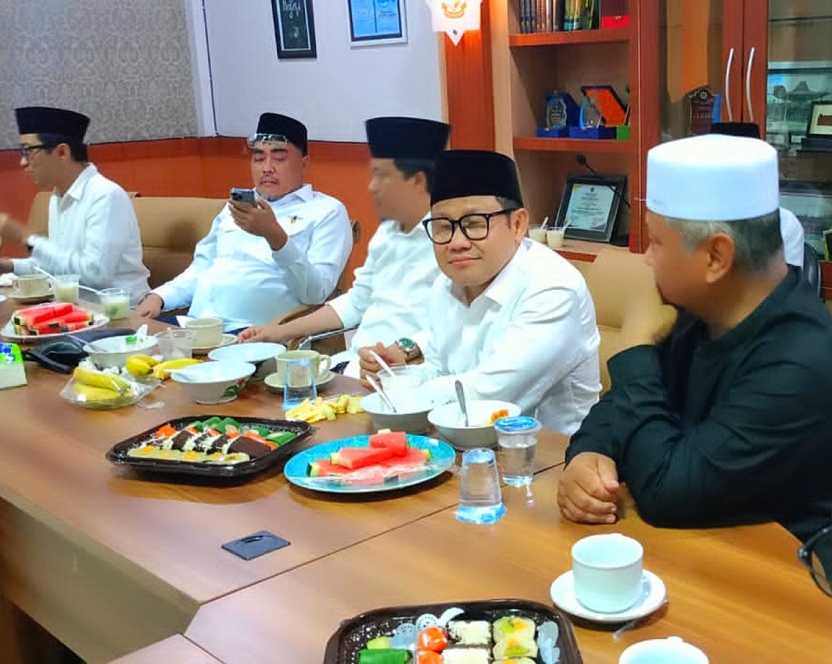 Cak Imin mengunjungi pesantren modern Al-Amanah Junwangi Krian Sidoarjo. (Foto: Ahaddiini HM/jatimnow.com).