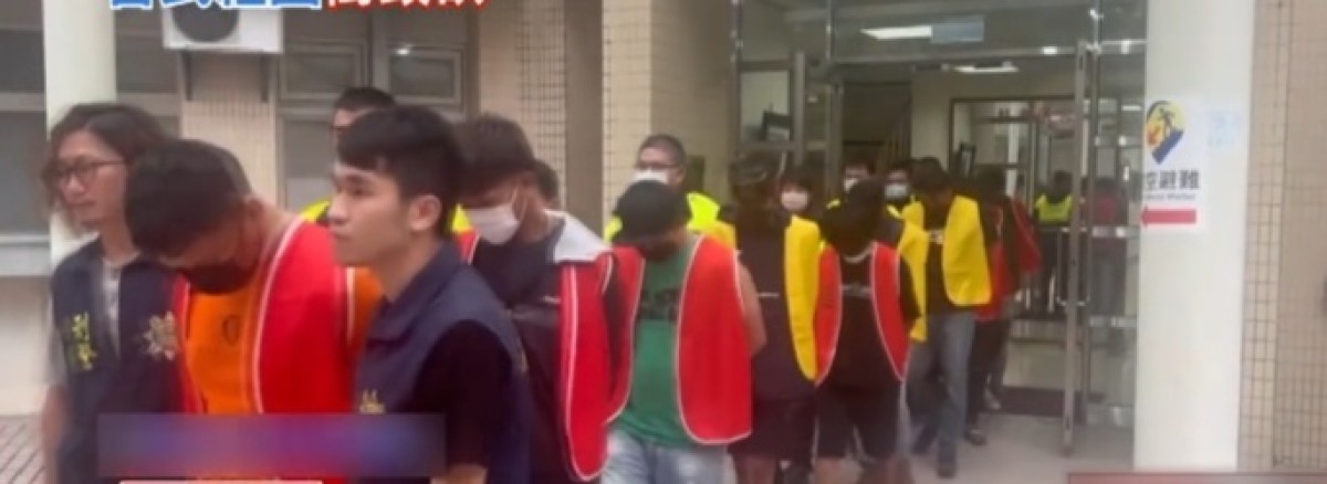 Tangkapan layar video pemberitaan tawuran di Taiwan. (Dok TVBS News for jatimnow.com)