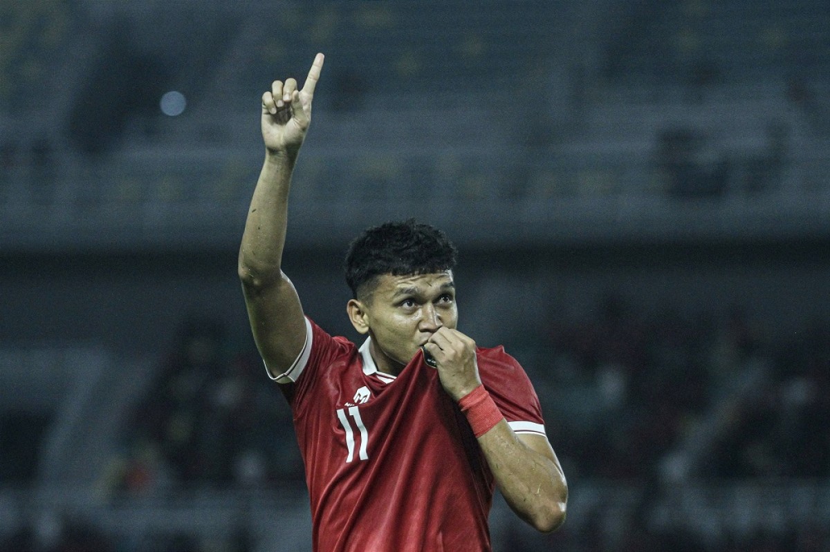 Dendy Sulistyawa saat melakukan selebrasi (Foto-foto: Sahlul Fahmi/jatimnow.com)