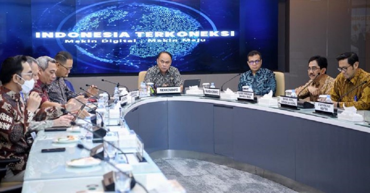 Rapat Pimpinan Kementerian Kominfo di Ruang Rapat Utama Gedung Utama Kementerian Kominfo, Jakarta Pusat. (Foto: Kemenkominfo RI)