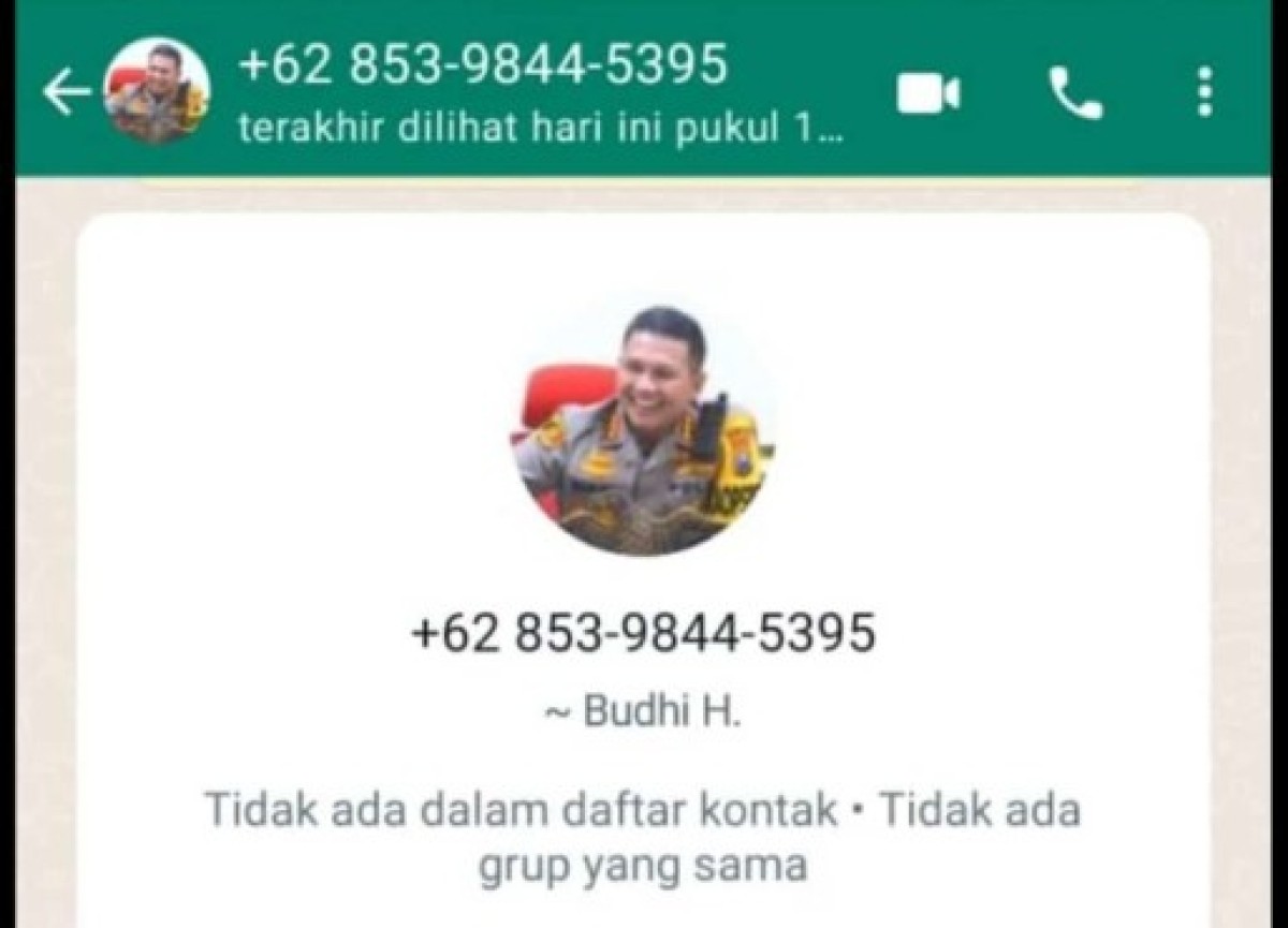 WhatsApp Kapolresta Malang Kota Gadungan Gentayangan Cari Mangsa, Waspada!