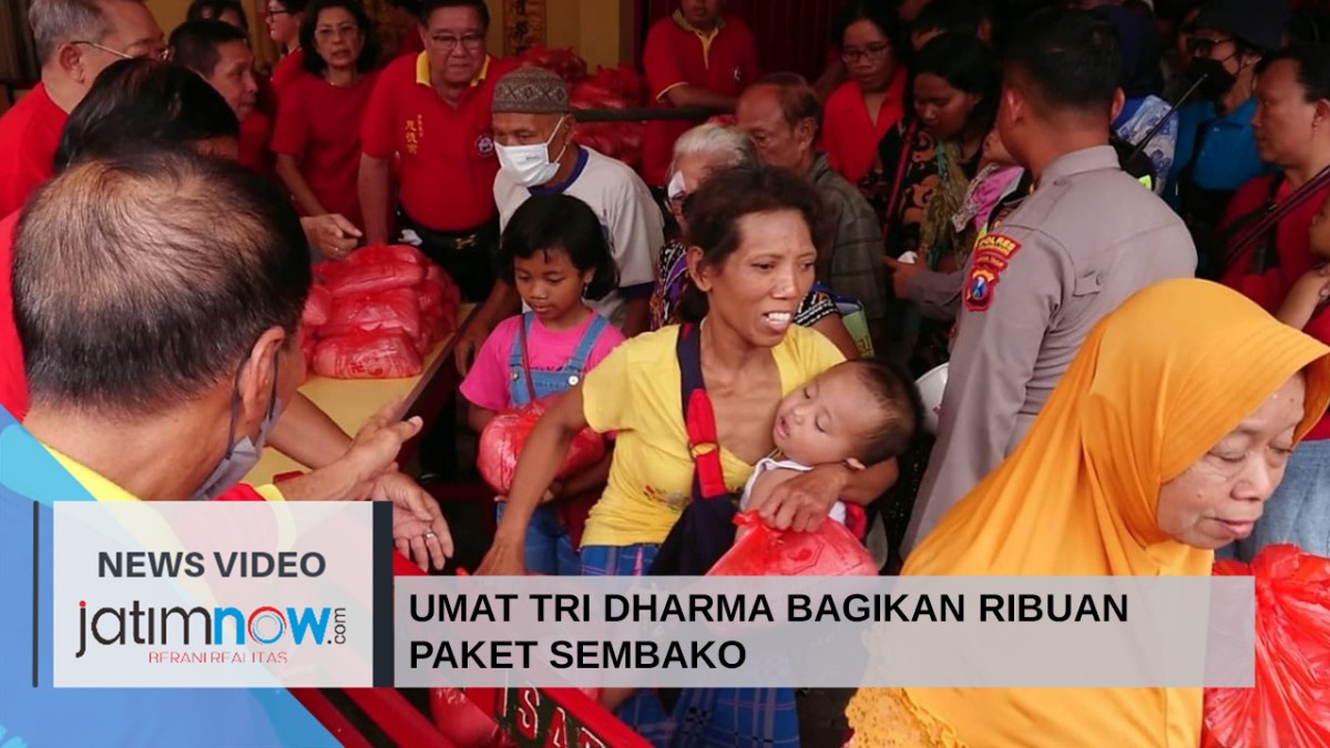 Video: Umat Tri Dharma Bagikan Ribuan Paket Sembako