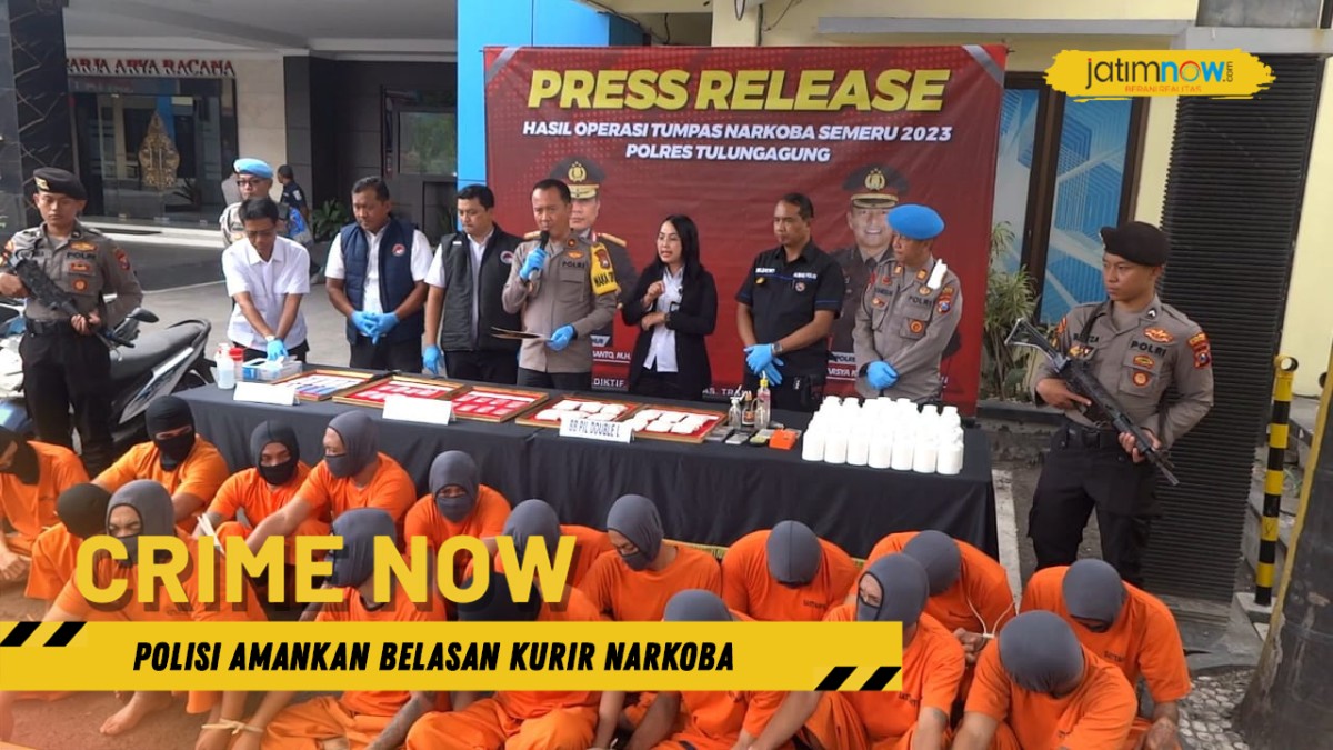 Video: Polisi Amankan Belasan Kurir Narkoba dalam Operasi Tumpas Semeru 2023