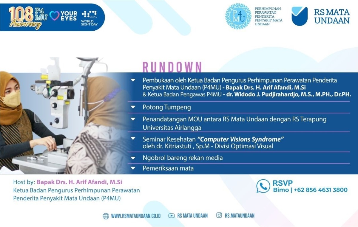 Kampanye World Sight Day (WSD) atau Hari Penglihatan Sedunia. (For: AMSI for jatimnow.com)