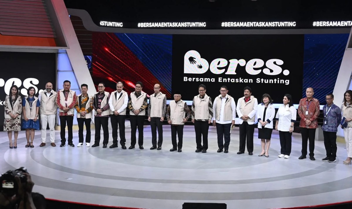 Pencanangan Gerakan Bersama Entaskan Stunting (Beres). (Foto: Kominfi RI)