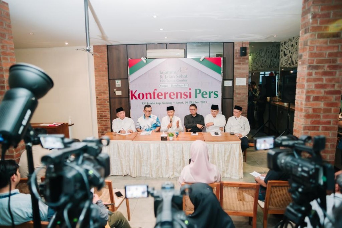 Pres rilis acara perayaan 100 tahun Pondok Modern Darussalam Gontor. (Foto: Pondok Gontor for jatimnow.com)