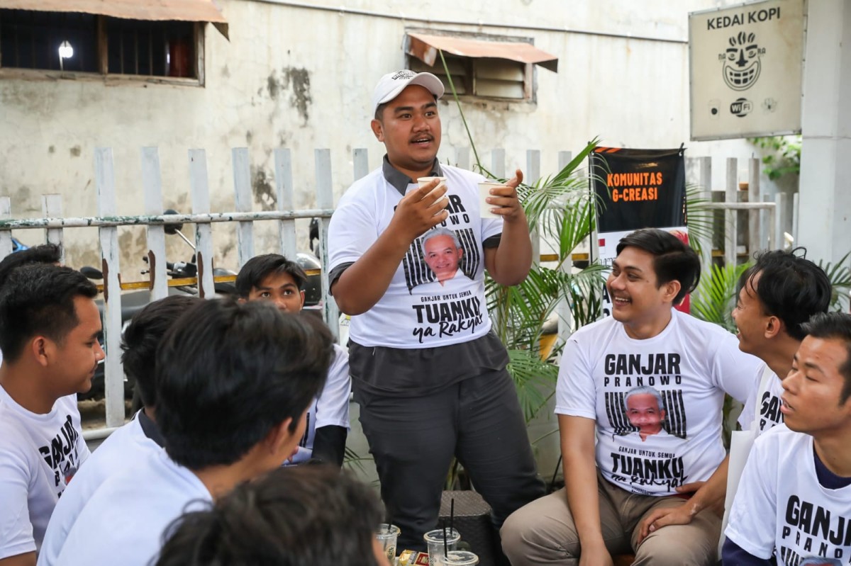 Workshop pengolahan kopi oleh Ganjar Creasi. (Foto: Budi for jatimnow.com)