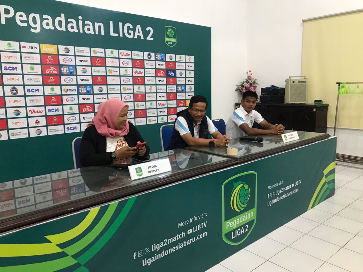 Presscon prematch Deltras Sidoarjo kontra Persela Lamongan. (Foto : Persela FC for jatimnow.com)