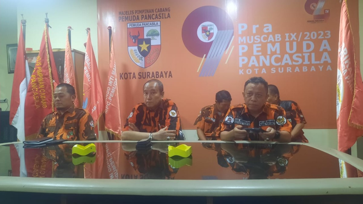 MPC Pemuda Pancasila Surabaya menggelar Pra Muscab ke-IX 2023. (Risal for jatimnow.com