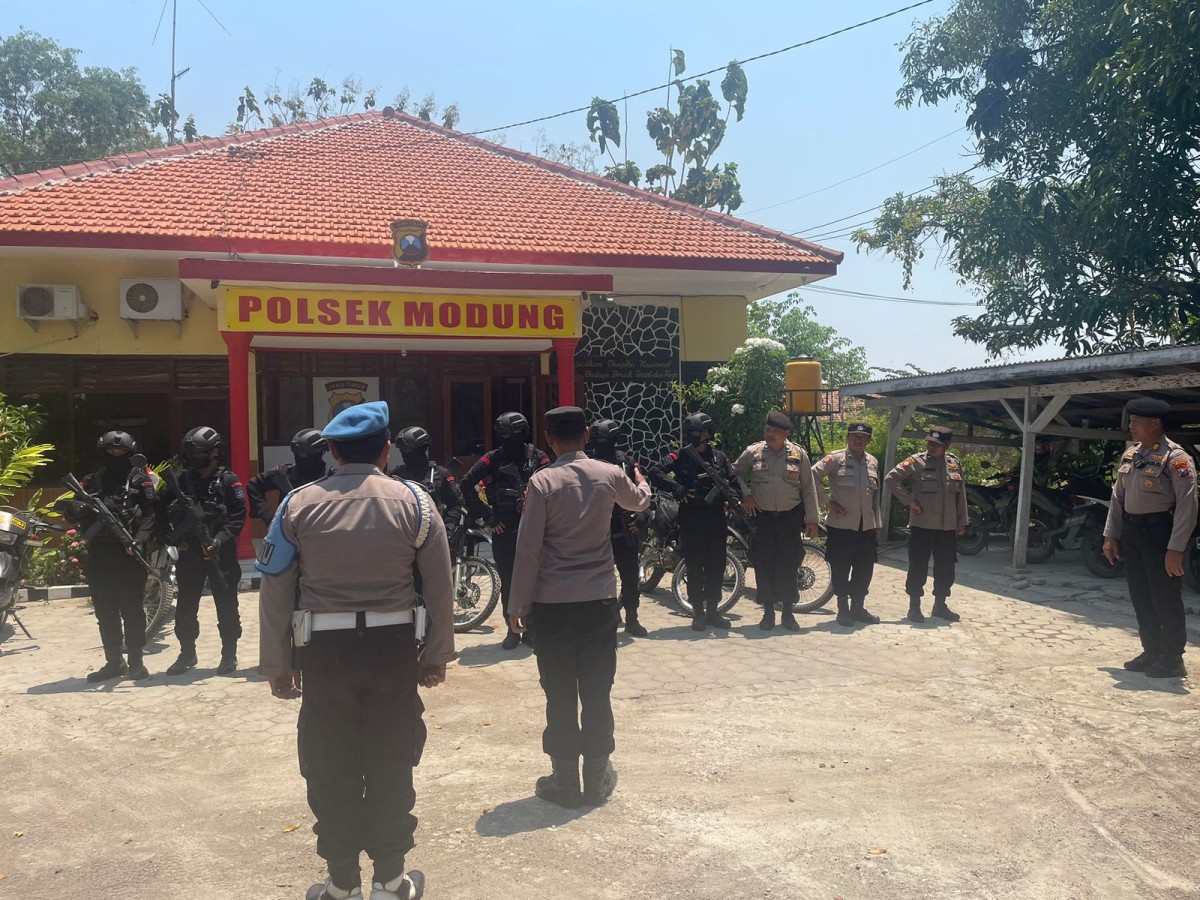 Apel kesiapan pengamanan Pilkades di Bangkalan. (Foto: Humas Polres Bangkalan for jatimnow.com)