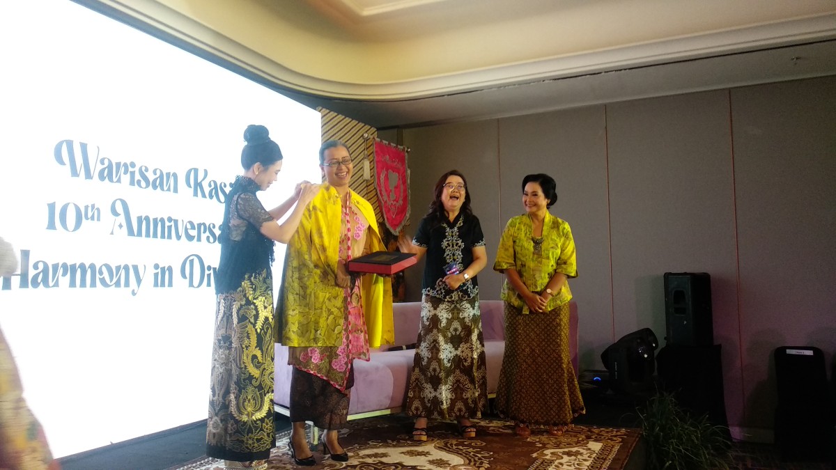 Acara perayaan anniversary ke-10 Yayasan Warisan kasih yang dihadiri oleh puteri mahkota kasultanan Ngayogyakarta Hadiningrat, GKR Mangkubumi. (Foto: Haryo Agus /jatimnow.com)
