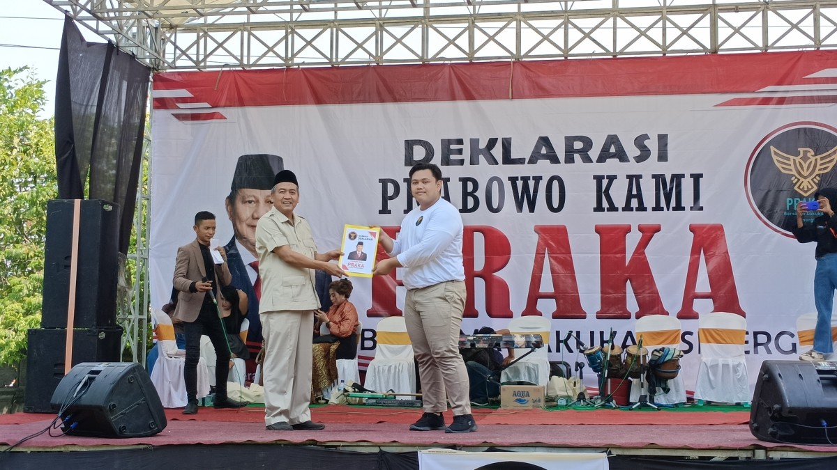 Ketua Praka Dimas Riarsyah Alam dalam Deklarasi Praka. (Foto: Misbahul Munir/jatimnow.com)
