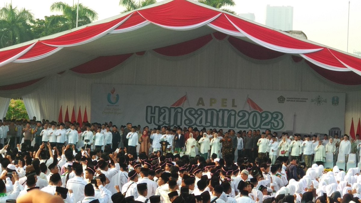 Apel Hari Santri Nasional 2023, Jokowi Kenang Kunjungannya ke Ponpes di Malang 2015