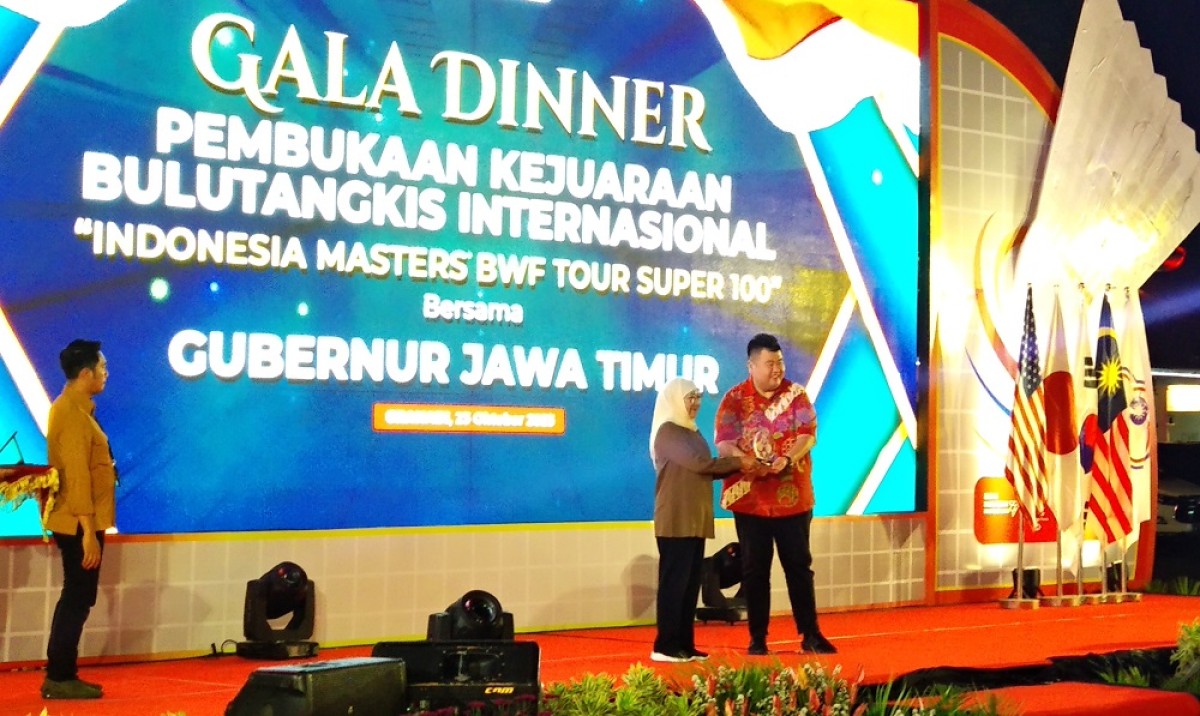 Gala Dinner Pembukaan turnamen Indonesia Masters Super 100 (Foto: Haryo Agus/jatimnow.com)