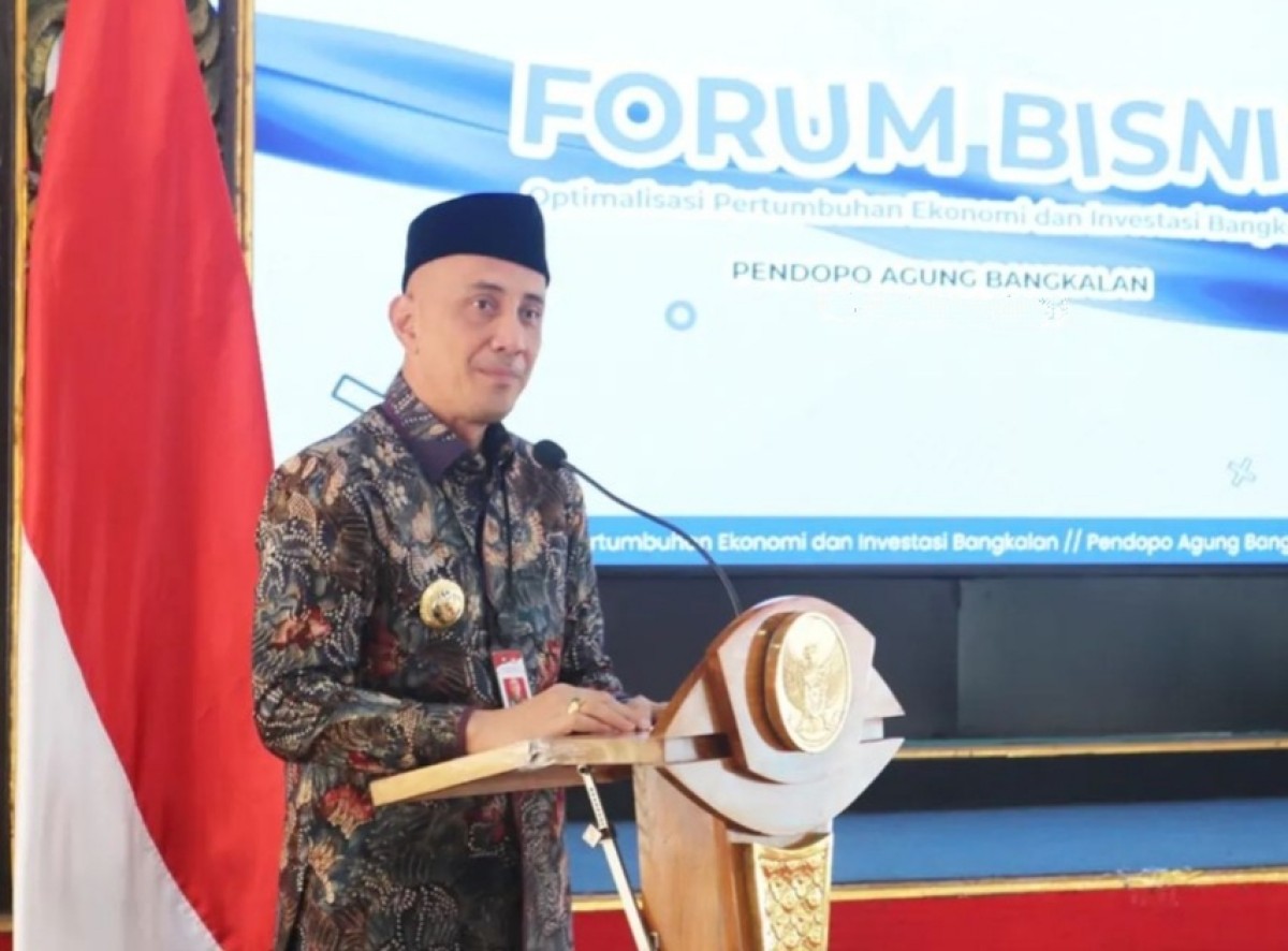 Pj Bupati Bangkalan Arief M Edie. (Foto: Fathor Rahman/jatimnow.com)