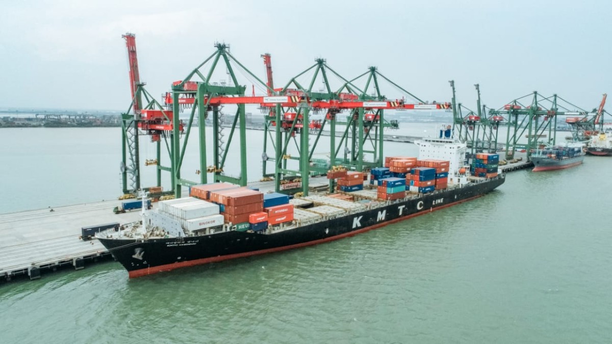 PT Terminal Teluk Lamong (TTL) mencatat peningkatan kecepatan pelayanan kapal. (Foto: TTL for jatimnow.com)