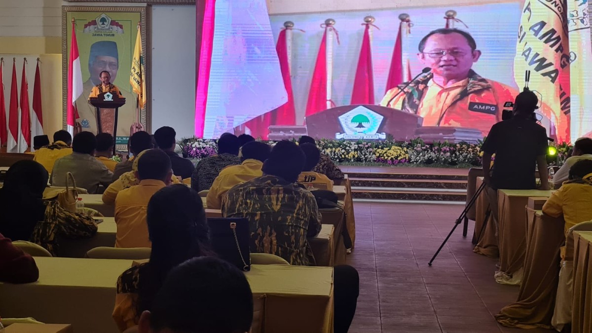 Kursus Politik Anak Muda yang digelar PD Angkatan Muda Partai Golkar (AMPG) Jatim. (Foto: Setya for jatimnow.com)