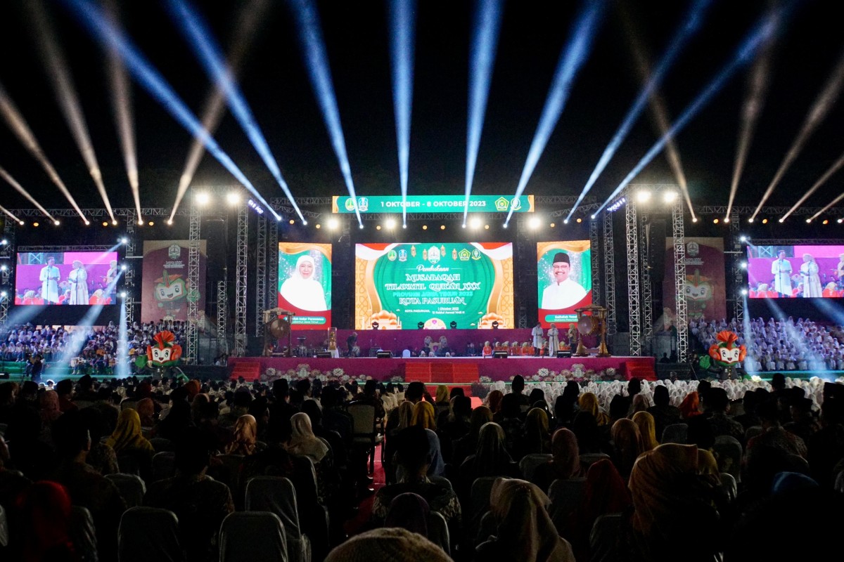 Pembukaan Musabaqah Tilawatil Quran (MTQ) tingkat Provinsi Jawa Timur ke-30 di Kota Pasuruan tahun 2023. (Foto-foto: Humas Pemkot Pasuruan)