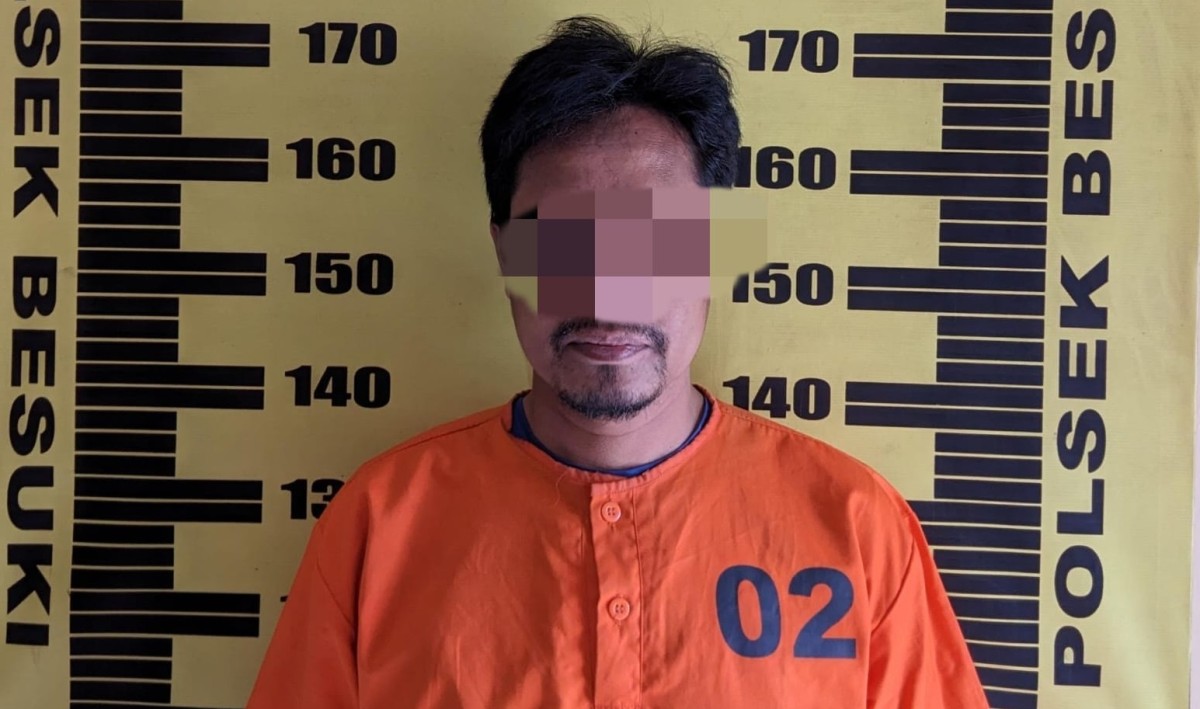 Tersangka penggelapan motor diamankan polisi Tulungagung. (Foto: Humas Polres Tulungagung)