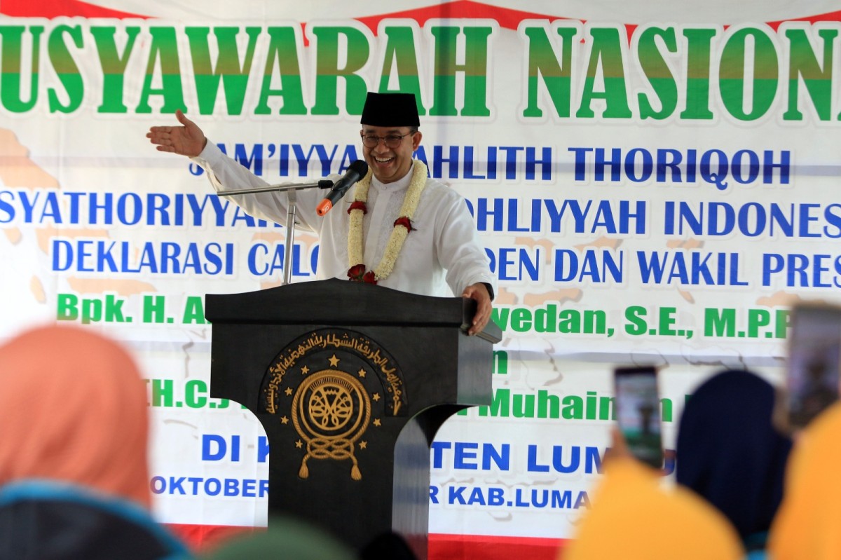 Anies Rasyid Baswedan. (Foto-foto: Bagus for jatimnow.com)