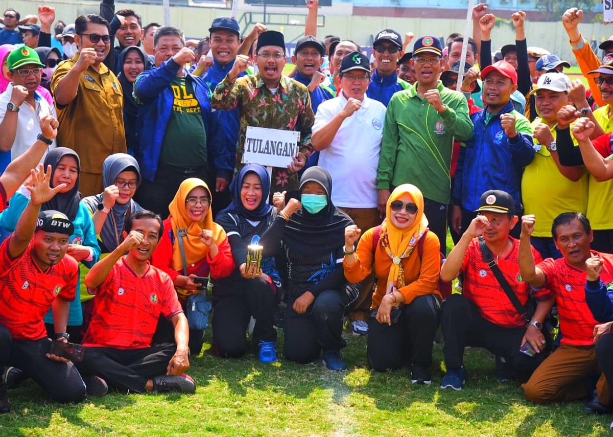 Peserta Porgu PGRI Sidoarjo. (Foto: Ahaddiini HM/jatimnow.com).