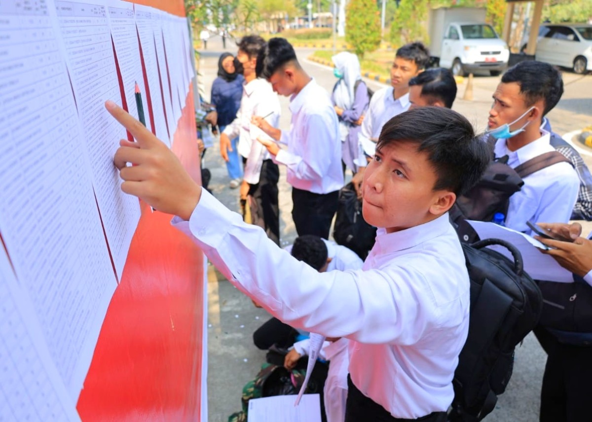 Peserta ujian SKD CPNS Kemenkumham Jatim. (Humas Kemenkumham Jawa Timur for jatimnow.com).