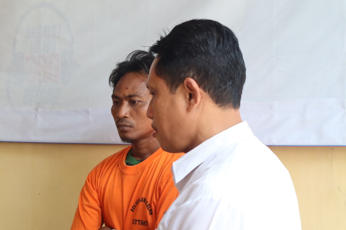 Satu pelaku carok yang berhasli diamankan. (Foto: Fathor Rahman/jatimnow.com)