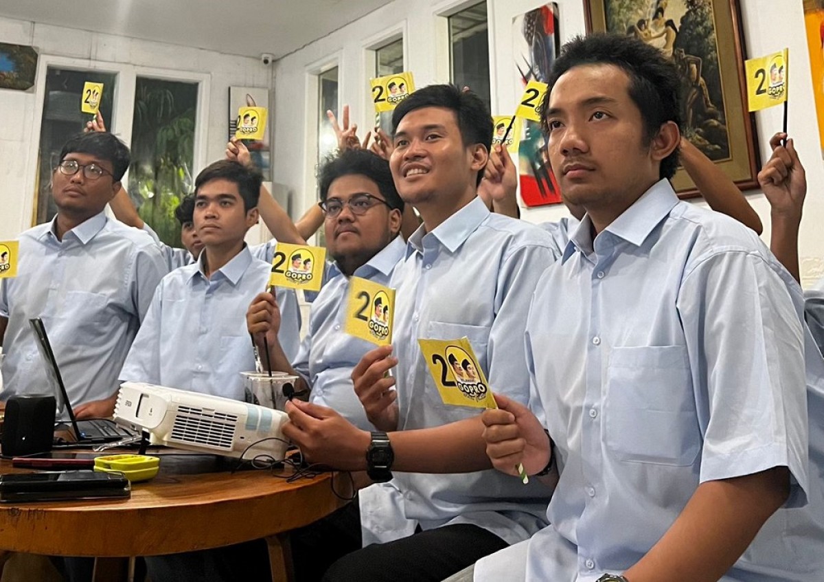 Relawan Golkar-Prabowo atau GoPro. (Foto: Niam/jatimnow.com)
