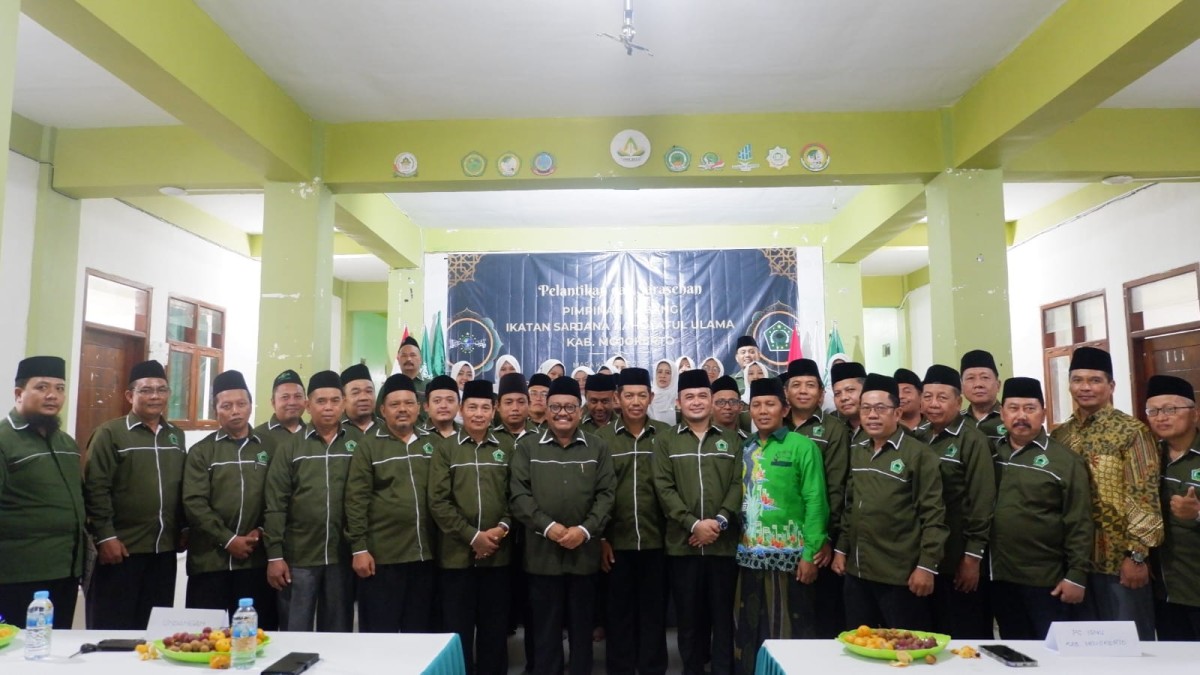 Pelantikan Pimpinan Cabang (PC) ISNU Kabupaten Mojokerto periode 2023-2027, di Aula Universitas Abdul Chalim Pacet, Mojokerto. (Foto: ISNU for jatimnow.com)