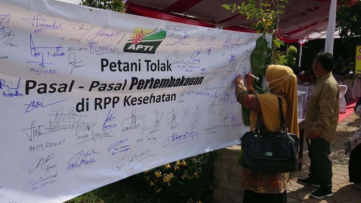 Petani di Tulungagung Sepakat Tolak Pasal Pertembakauan RPP Kesehatan